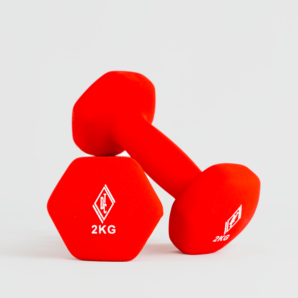 Haltères néoprène - Intense Red